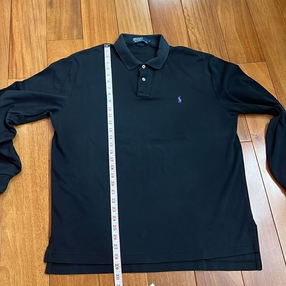 Polo Ralph Lauren long sleeve cotton polo black size L - Picture 6 of 6